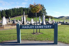 Central Hawkes Bay Cemetery plank sign